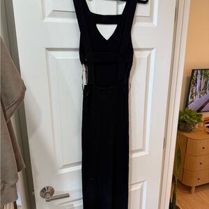 Zara cutout knit midi dress